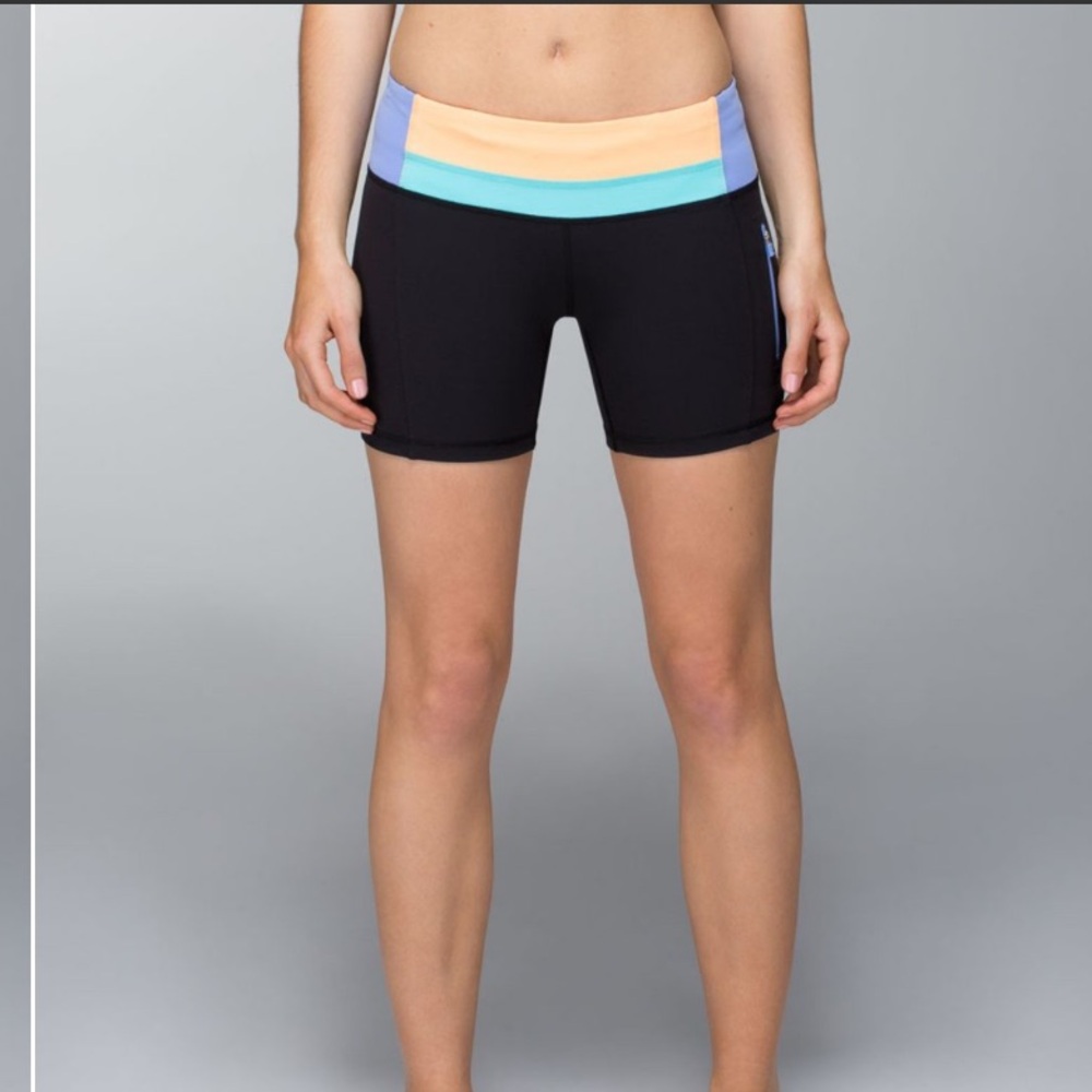 Lululemon Run Fast Track II Shorts Athletic Retro Size 4
